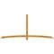 Ekena Millwork Bellingham Rough Sawn Timber Gable Bracket, Western Red Cedar, 108"W x 49"H x 2"D x 4"F, 11/12 Pitch GBW108X49X0204BEL00RWR - alternate 1